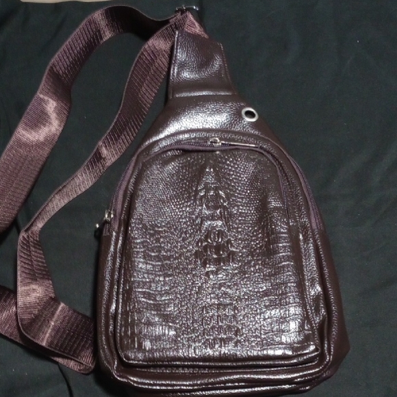 Other - Men's Crossbody Sling Bag in Dark Brown